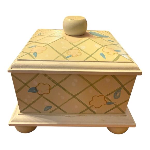 RARE Vintage Decoline New York Hand Made Hand Painted Trinket Box Exclusive! - Picture 2 of 12